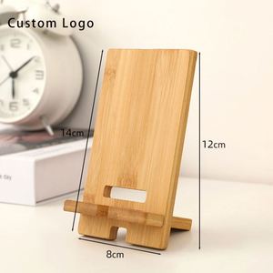 Elegant Wooden Phone Stand - Bamboo Crafted <b>Holder</b> for Desk Decor - Product Image 1