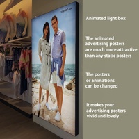 Boîte à lumière intelligente à LED personnalisée, panneau lumineux d'éclairage dynamique, affichage d'affiches