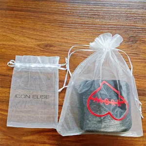 फैशन मेष लॉन्ड्री नायलॉन ड्रॉस्ट्रिंग उपहार बैग गहने ऑर्गेंज़ा रिबन ड्रॉस्ट्रिंग जाल बैग मुक्त नमूना प्रचार गेज