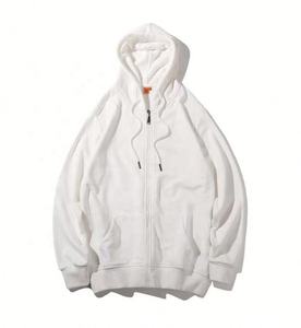 Sudadera con capucha y cremallera personalizada Unisex Etiqueta Privada Logo en relieve bordado 100% algodón invierno sudaderas con capucha de peso pesado - Product Image 6