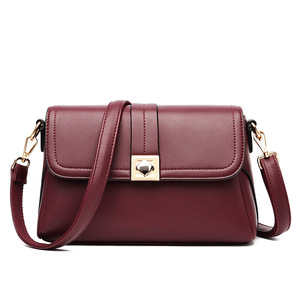 Women Hand Bags Designer Pu Leather Shoulder Messenger Crossbody Bag Pure Color Flap Women <b>Handbag</b> - Product Image 6
