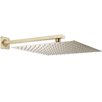 Mitigeur de douche de luxe CE encastré, chaud et froid, finition or brossé, ensemble de robinetterie de douche dissimulée, direct usine