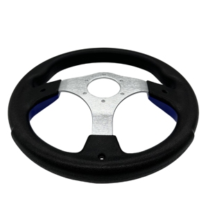 320mm/<span class=keywords><strong>12</strong></span>.5 인치 사용자 정의 색상 PU 블루 보트 스티어링 휠 골프 카트 스티어링 휠 - Product Image 6
