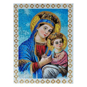 Mosaïque murale religieuse personnalisée en verre, motif Jésus Vierge Marie, pour église et cathédrale - Product Image 3