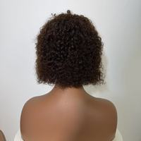 Perruque Afro en Cheveux Humains Brésiliens, Petites Boucles Volumineuses, Prête à Porter, Fabriquée à la Machine, Densité 150%, Usage Quotidien