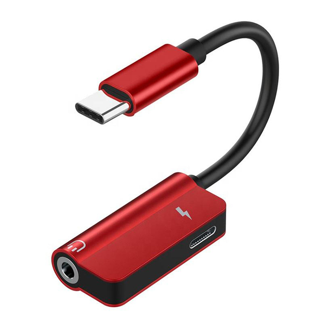 Hot Sell 2 in 1 USB 3.1 Type-C USB C to 3.5mm Aux Audio Headphone Jack PD Charging Power Adapter Cable