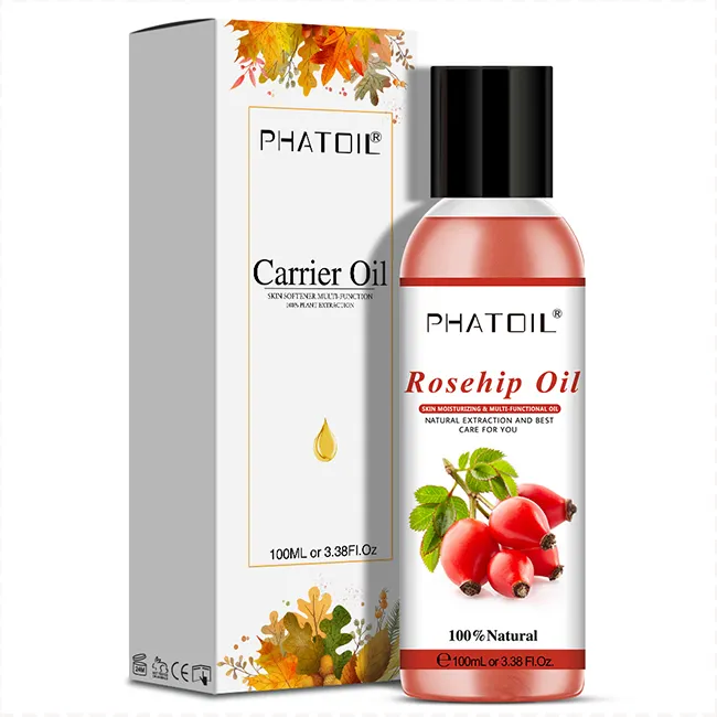 OEM private label cold pressed rosehip seed oil with bulk price for skin whitening