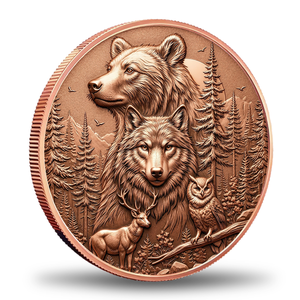 Custom <strong>Coins</strong> 1 oz .999 Pure <strong>Copper</strong> <strong>Coin</strong> High Relief Wildlife Protection <strong>Coin</strong> Bulk Order Factory Direct Sales - Product Image 2