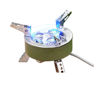 Kompor Gas Portabel Luar Ruangan yang Kuat dengan Tiga Pembakar Struktur Terpisah Bahan Bakar Butana untuk Berkemah & Piknik Kompor Gas Butana - Product Image 2