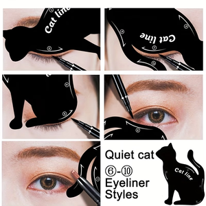 Plantillas para Delineador de Ojos, Aptas para Ojos de Gato y Sombras de Ojos Ahumadas, Herramienta Guía para Dar Forma (10 Efectos Diferentes) - Product Image 2