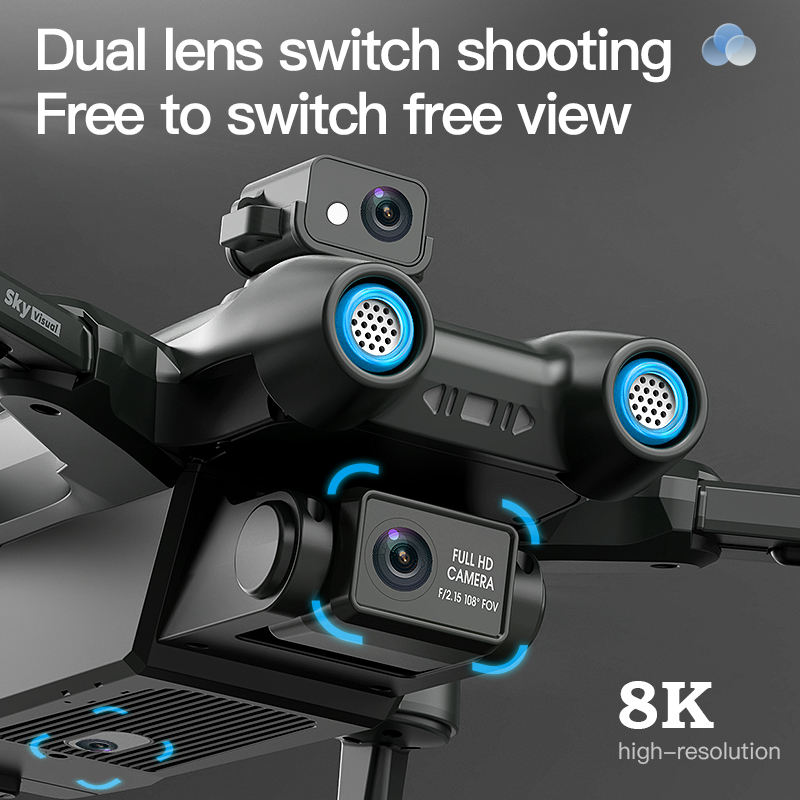 AE16 Drone 4k Profesional Obstacle Avoidance Foldable Drones FPV RC GPS ...