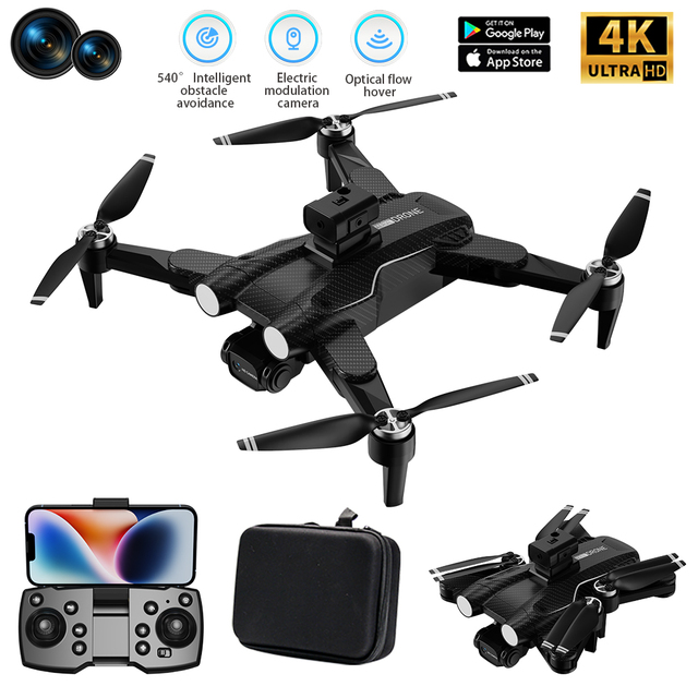 Drone Camera 4K 8K Optical Flow Obstacle Avoidance RC Drones Brushless Motor Professional Quadcopter with Dual Camera