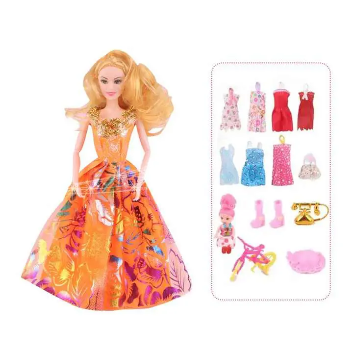 Gioco di ruolo nuova moda bella principessa snodata giocattoli giocattolo 11 pollici bambola giocattolo Shopping Online nuovo cina per i bambini