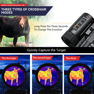 กล้องถ่ายภาพความร้อน 9.7/30 มม. 320*240 อินฟราเรด กล้องมองกลางคืนแบบตาเดียวสำหรับล่าสัตว์ พร้อมหน้าจอและเส้นเล็ง - Product Image 5