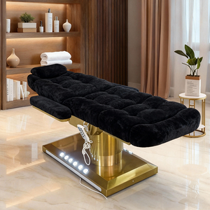 เตียงเสริมความงามไฟฟ้าพร้อมขาอุ่นและยกสูงสำหรับการ<span class=keywords><strong>นวด</strong></span>หน้าและทรีทเมนท์เพื่อความงามในร้านเสริมสวย - Product Image 3