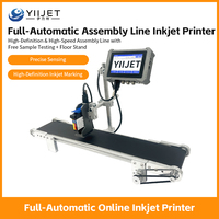 Impresora de Inyección de Tinta Industrial Automática TIJ de 600 dpi con Pantalla Táctil, Código QR, Código de Barras, Fecha, Número de Lote, para Plástico, Metal y Cartón