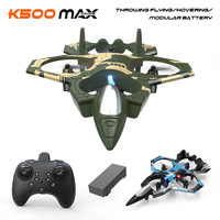 Avion télécommandé pour enfants débutants, avion de jouet LED avec fonction de vol stationnaire automatique, avion de chasse télécommandé
