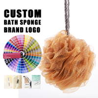 Éponges de bain douces pour épurateur de dos vente en gros douche exfoliante Loofah maille bouffée balle de bain