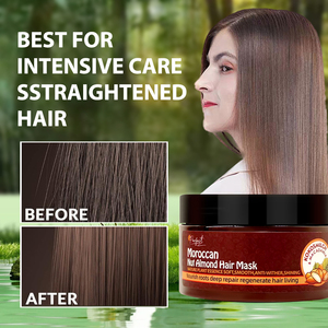 Masque à l'huile d'argan hydratant en profondeur lissant les <span class=keywords><strong>cheveux</strong></span> bouclés extrait d'argan réparant les <span class=keywords><strong>cheveux</strong></span> abîmés 500ml - Product Image 4