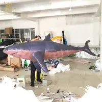 Acuario aniversario tiburón modelo de delfín inflable, León de Mar Animales Marinos para la publicidad