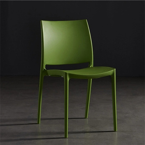 Silla de jardín moderna para exteriores, <span class=keywords><strong>diseño</strong></span> apilable de <span class=keywords><strong>polipropileno</strong></span> colorido para restaurante, cafetería, comedor, silla de plástico nórdico de refrigeración - Product Image 2