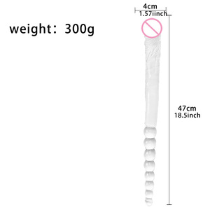 Dubbele Hoofd Dildo Speelgoed Voor Volwassen Flexibele Jelly Vagina Anale Vrouwen Gay Lesbische Ended <span class=keywords><strong>Dong</strong></span> Penis Kunstmatige - Product Image 6