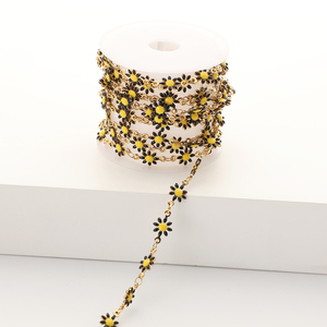 Chaîne de bijoux Fashion Flower Star, style Hip-Hop, collier en acier inoxydable pour hommes et femmes - Product Image 3