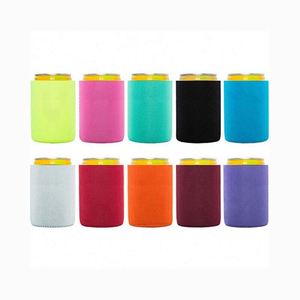 Neoprene Insulated Waterproof <b>Can</b> <b>Cooler</b> Stubby Holders Sublimation Custom Logo Zipper Closure 9.5x12.5cm Portable - Product Image 1