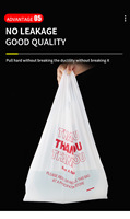 Sac de courses en plastique PE personnalisé avec logo, sac gilet pour supermarché, épicerie, vente au détail, sac de remerciement robuste, vente en gros