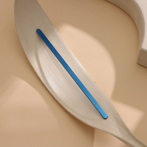 กำไลข้อมือสแตนเลสสตีลแบบยาว ขัดเงา  ยี่ห้อ Lanson สลักโลโก้ส่วนตัวได้  แบบตรงและโค้งงอได้ - Product Image 2