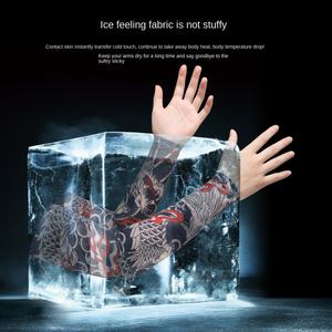 Manchon de couverture de bras sans couture entièrement sublimé impression refroidissement manchons de bras de cyclisme personnalisé Protection solaire UV manchon de bras de <span class=keywords><strong>tatouage</strong></span> - Product Image 5