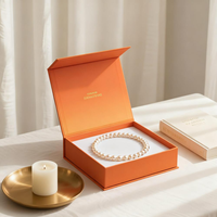 Nouvelle conception, boîte à bijoux rigide portable et étanche en carton, emballage cadeau personnalisé avec logo, fermeture magnétique pour foulards