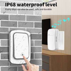 Timbre Inalámbrico Autoalimentado QX-001 para Hogar/Oficina, Kit de Timbre Impermeable con Enchufe, Sin Necesidad de Batería, Sonidos Personalizables - Product Image 4