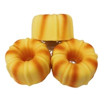 Jouets anti-stress en PU souple en forme d'ananas creux, jouets anti-stress en forme de pain réaliste à remontée lente, vente en gros