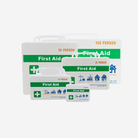 Trousse de premiers soins de haute qualité personnalisée pour 5 personnes répond à la trousse de survie OSHA et ANSI Kit médical étanche pour infirmières d'urgence à domicile