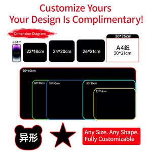 Tapis de souris XXL en caoutchouc pour gaming 2024, grande taille, haute qualité, pour bureau PC, avec logo personnalisé par sublimation, vente chaude, en stock - Product Image 6