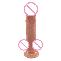 Dildo Súper Realista de 7 Pulgadas de Silicona Médica Suave de Doble Capa Pene Artificial Pequeño para Mujeres
