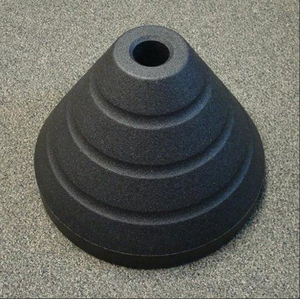 <span class=keywords><strong>Base</strong></span> Portátil Negra para Letreros, Fabricada con Caucho Reciclado - Product Image 4