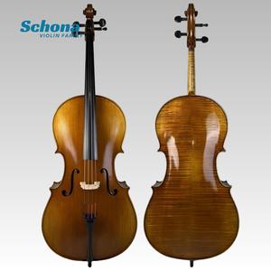 Cello d'<span class=keywords><strong>adulte</strong></span> solo de collection, taille 4/4, en épicéa et érable de haute qualité, finition brillante, fait main, pour examen et promotion - Product Image 1