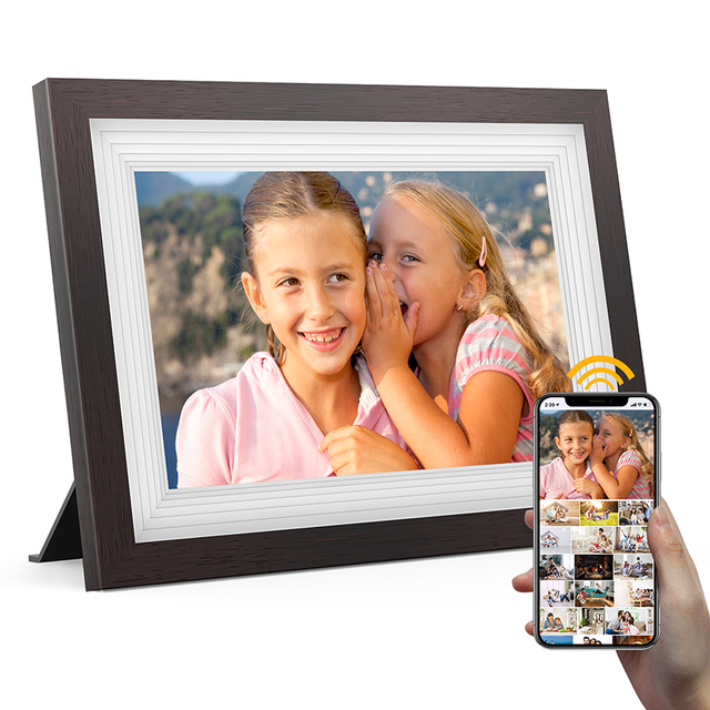 PRITOM Electronic Digital Cloud Photo Frame 10.1 Inch Video/Picture Player Wifi Cloud Digital Photo Frame Support Biu Frame APP