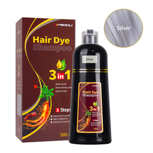 3 in 1 <b>Hair</b> Coloring Nourishing Strengthening Instant <b>Silver</b> <b>Hair</b> <b>Dye</b> Shampoo - Product Image 2