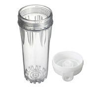 Boîtier de filtre à eau grand/mince boîtier de cartouche de filtre à eau simple en plastique Transparent pour système RO