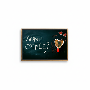 Modern Printed Canvas Art: Heart Artwork for <b>Kitchen</b> <b>Decor</b>,GOLD FRAMED CANVAS - Product Image 2