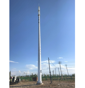 Torre de Comunicación de Acero de Tubo Único Personalizable con Galvanizado en Caliente, Material Q420B/Q355B/Q235B, Marca <span class=keywords><strong>Guanchen</strong></span> - Product Image 1