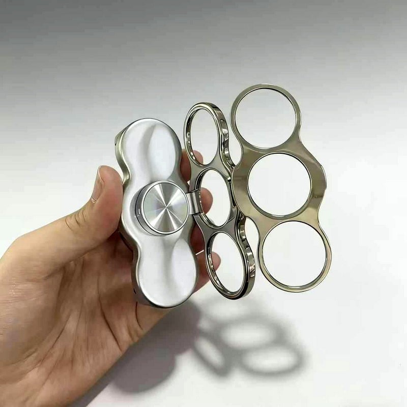 Three-finger ring back clip [Silver]