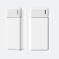 Meilleures ventes Dropshipping – Mini batterie externe portable ultra-fine avec affichage LED, logo personnalisé, 20000 mAh, micro USB, idéale pour promotion