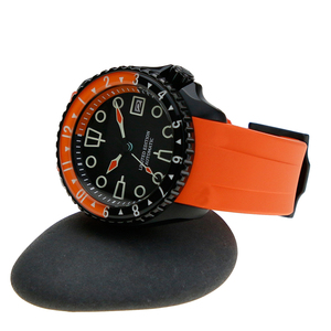 Reloj de Buceo para Hombre de Primera Calidad, 10 ATM, 20 ATM, NH35A, Automático, SKX007, Correa de Goma Naranja, con Cristal de Zafiro - Product Image 2