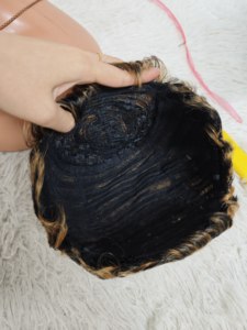 8$ Promotion Letsfly Wholesale <b>Cheap</b> Price Pixie Short Cut Wigs Machine Made Non Lace 100% Human Hair Brazilian Hair Colored Wig - Product Image 6