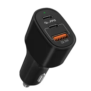 usb type c car charger qc3.0 pd charger lights for car with small car charger portable, 60w type c adapter