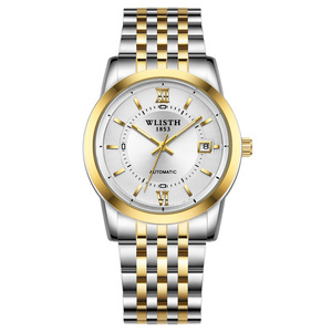 WLISTH Men's Automatic Mechanical Watch, Business <b>Calendar</b> Waterproof Stainless Steel Band Wristwatch, Wholesale Available - Product Image 3